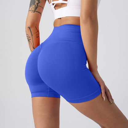 Women'S Sports Belly Contracting Cycling Tights Peach Hip Yoga Shorts