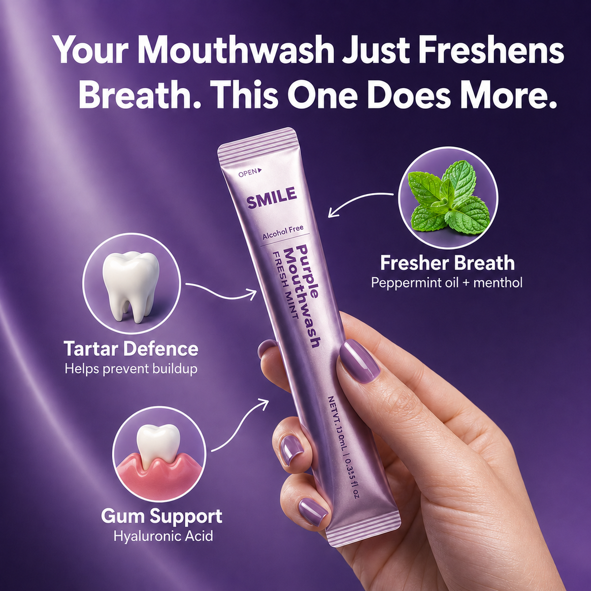 SmileTone™ - Purple Mouthwash