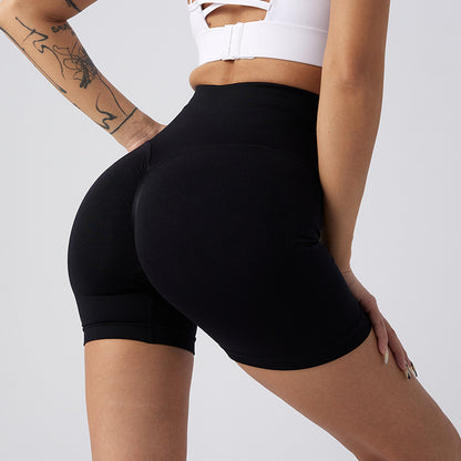 Women'S Sports Belly Contracting Cycling Tights Peach Hip Yoga Shorts