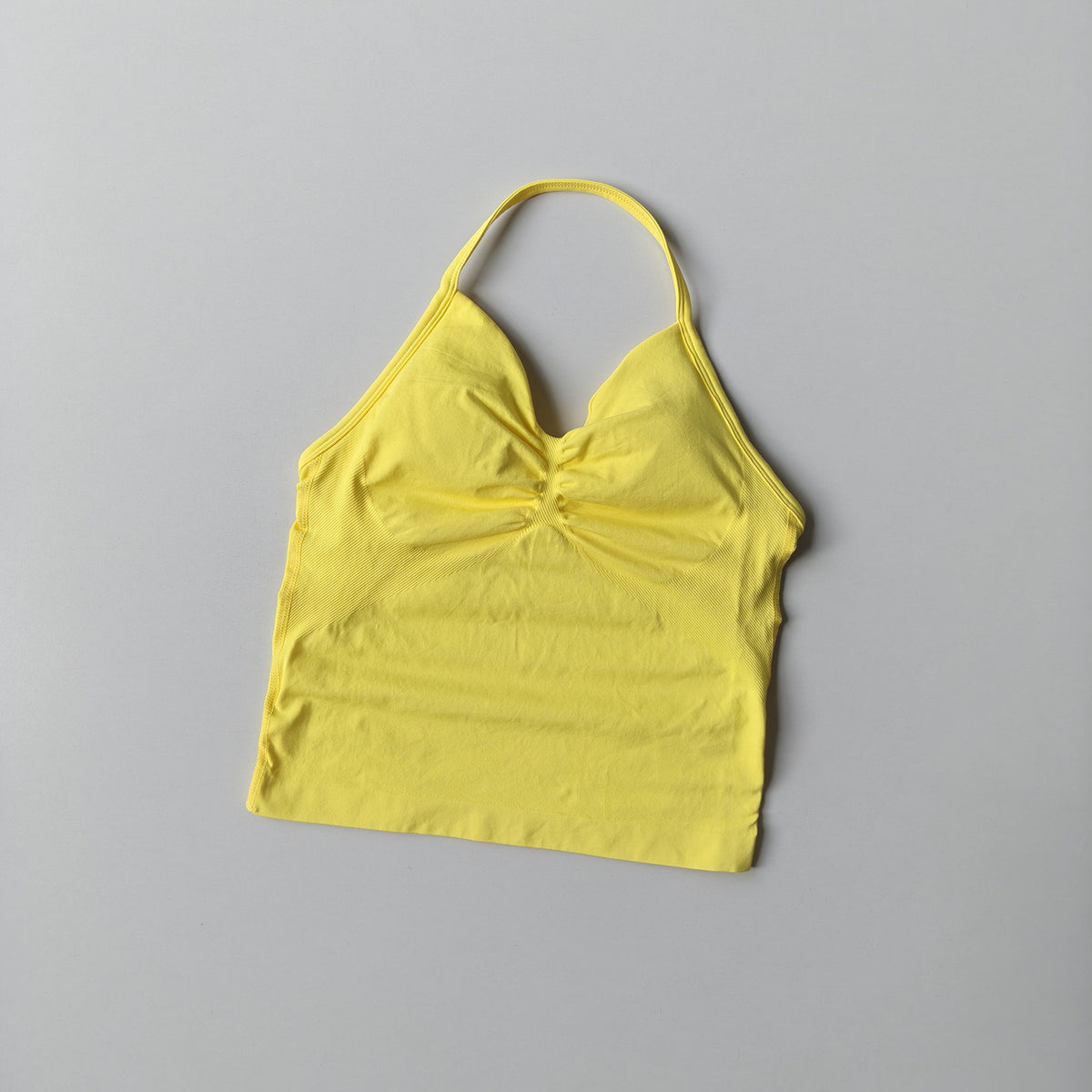 Seamless Halter-Neck Sports Fitness Slim-Fit Yoga Tank Top for Women